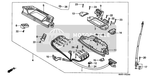 Honda CN250 1997 Mètre pour un 1997 Honda CN250